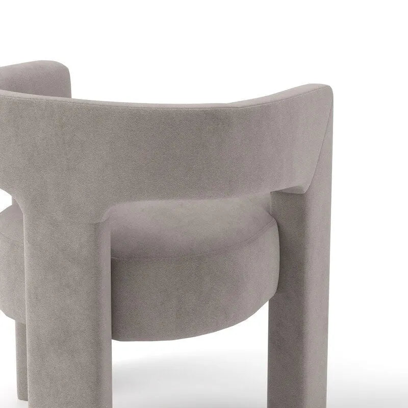 Chaise de salle à manger SEYNAR Modern Glam en velours, chaise d'appoint à dossier ouvert, lot de 6
