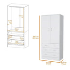 Prescott Armoire - White