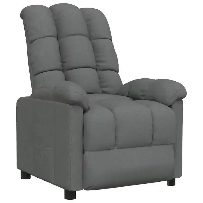 Recliner Chair with Adjustable Backrest and Footrest, Modern Lounge Chair Thick Padded Seat for Living Room & Bedroom