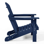 Polytrends Laguna Fade Resistant All Weather Outdoor Patio Folding Adirondack Chair